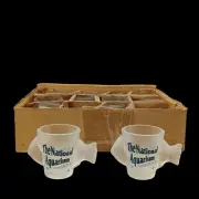 Smithsonian National Aquarium Fish Shaped Shot Glasses 12pc. Lot Washington D.C.