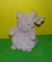 Aurora Plump Puffee Luvs Mini Pink Pig Bean Plush 6" Stuffed Toy Lovey w/ Tag