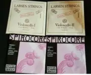 3/4 LARSEN Cello strings set larsen Soloist edition SPIROCORE chrome wound NEW