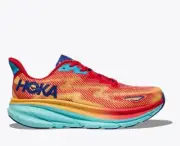 SUPER SALE | Hoka Clifton 9 Womens Running Shoes (B Standard) (Cerise/Cloudless)