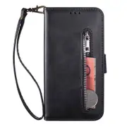 Zipper PU Leather Case For Samsung Galaxy S10E Flip Wallet Cover