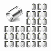 36Pcs Miniature Lights for ,Miniature LED Lights for Handcraft,Mini Spot Lights Battery Operated(Cold White) Silver