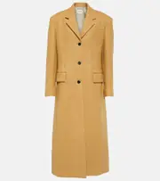 [Khaite] Khaite Single-breasted wool-blend coat AU 16 yellow