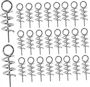 Abaodam 50pcs Fishing Lure Baits Crank Hook Pin Spring Fixed Lock Screw Needle Lightweight Design for Durable Use for Locking Bait and Crank Hooks