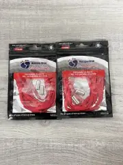 2 Pair Easy No Tie Tieless Elastic Lock Shoe Laces for Kids Adults Red