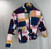 Patagonia Synchilla Full Zip Fleece Jacket Womens Large Frontera Marble Pink NWT