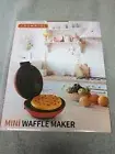 CROWNFUL Mini Waffle Maker Machine, 4 Inches Portable Compact Design, Non-Stick