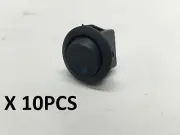 10 Pcs Marine Boat Automotive Car Round Blue Dot LED Rocker Switch SPST ON/OFF