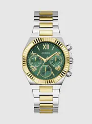 GUESS Women's Gold Silver Equality Link Watch