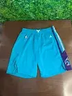 2018-19 NBA Charlotte Hornets Basketball Game Shorts Teal Size 40+2