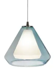 AFX AGP500L40D1 Armitage 10"W LED Mini Pendant - 4000K - Blue