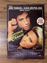 OLIVIA NEWTON-JOHN, JOHN TRAVOLTA GREASE VINTAGE TURKISH MAGAZINE GIFT POSTER
