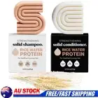 Organic Hair Growth Care Shampoo Conditioner Bar Soap with Rice Water Protein AU