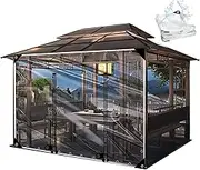 Clear Tarpaulin Waterproof, Clear Tarp Curtains,Waterproof Transparent Tarpaulin Side Panels with Zip Doors,Outdoor Pergola Gazebo Patio Carport Heavy Duty Pcv Tarp Cover Sheet with Grommets,Awnings,