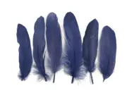 USA SELLER | 1 Pack - Navy Blue Goose Satinettes loose feathers 0.3 oz. Craft