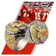 Patrick Mahomes Chiefs 2024 Superbowl Championship Ring Inc Box
