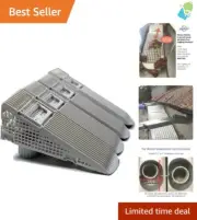 4-Pack Wedge Gutter Guards - Effortless Downspout Solutions for 5" Gutters