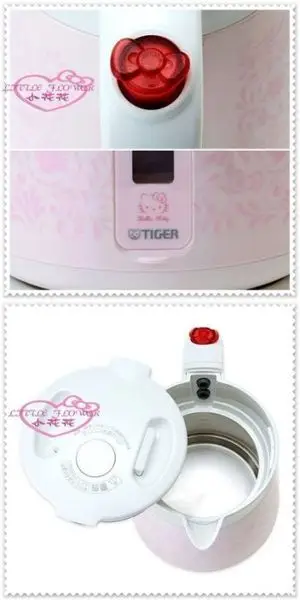 ♥小花花日本精品♥ Hello Kitty 虎牌電水壺 快煮壺 電熱水瓶 泡麵泡茶 露營 23005709