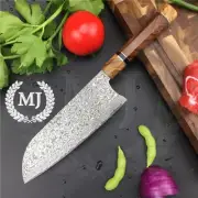 Custom Handmade Hand Forged Damascus Japanese Kitchen Cooking Chef Knife 8" in