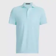 G/Fore G4 Rib Gusset Men Medium Daybreak Blue Golf Polo Shirt NEW NWT GMP000025