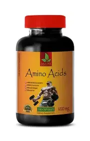 muscle growth - AMINO ACIDS 1000mg - stamina pills - 1 Bottle 100 Capsules