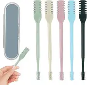 Lyvixora Nose Hair Knife, 2-in-1 Nose Hair Trimmer for Men & Women – Double Sided Nasal Hair Cutter with 360° Rotation, Portable & Travel-Friendly Nose Hair Remover Tool (Multicolor – 5 Packs)