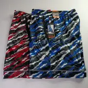 2 AND1 Offense Athletic Gym Shorts Men’s M Medium Red Gray Blue Black 8" Inseam