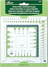 Clover Swatch Ruler and Needle Gauge