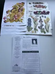 Plaid One Stroke Year Of Flowers Decal & Iron-on Crafting Set Spring Summer Fall