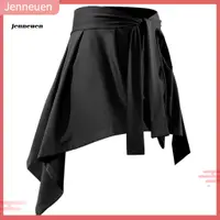 在飛比找蝦皮購物優惠-Jen 瑜伽裙繫帶防止暴露遮臀鍛煉戶外健身裙