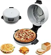 Countertop Pizza Maker, 2000W Electric Pizza Oven, 12 inch Bread Maker Machine for Home, Crepe, Pancake and Omelette Maker, Electric Pizza Maker for Steak, Pancake, Nachos, Omelettes