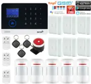 D16 WiFi Cloud TUYA APP Wireless Home Security Alarm Burglar System+Alexa+Google
