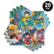 Dragon Ball Theme Luncheon Napkins 20PK - Kids Birthday Party Tableware