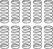uxcell 30Pcs Compression Spring, 20mm OD, 1.2mm Wire Size, 50mm Free Length, Spring Steel Construction Extended Mechanical Compression Springs for Shop and Home Repairs, Black