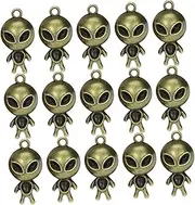 [SHINEOFI] Fashionable Alien Pendant Diy Jewelry Charms Alloy Metal Charm for Bracelets