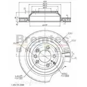 Bremtec Euro-Line GeoZinc Coated Brake Rotor - BDR22290EL