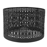Metal Etching Process Large Lamp Shades, E14 E27 Hollow Tree Shadow Light Cov...