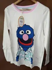 BNWT Peter Alexander Sesame Street Women’s Long Sleeve Top Sz S RRP $79.95