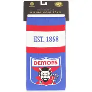Melbourne Demons Merino Wool Throwback Scarf