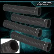 4Pcs Spark Plug Wire Insulator Protector Sleeve Plug Boot Track Black (for: Honda Civic)
