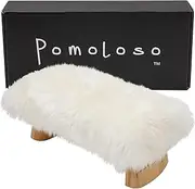 Meditation Bench Luxury Genuine Sheepskin Seat Cover Meditate Deeper & Longer in Pure Comfort - Mindful Prayer Kneeler - Unique Ergonomic Design Supports Back and Knees to Bring Health & Wellbeing