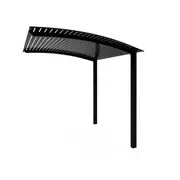 Exterior Life 3.25m Miami Curved Black/Black Pergola
