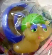 Vintage Wendy’s Glo Friends Playskool Finger Puppet Purple Snail Worm SEALED
