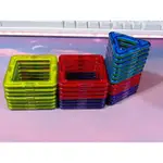 MAGFORMERS 正版 兒童磁力積木玩具 正方*14+三角*13