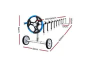 Swimming Pool Cover Pool Roller Wheel Solar Blanket 500 Micron 11X4.8m