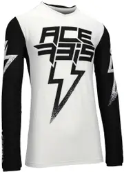 Acerbis X-Flex Blizzard Motocross Jersey, black-white, Size XL for Men Black White