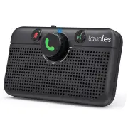 Handsfree Bluetooth Car Kit for Cell Phone, Wireless Bluetooth Speaker for Car, AUTO Power ON Support Siri Google Voice