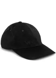 Saint Laurent Logo-embroidered Corduroy cap - Black 59 (L)
