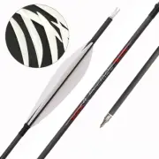 6/12ps Pure Carbon Arrow Spine Turkey Feather Archey for Recurve Compound Bow
