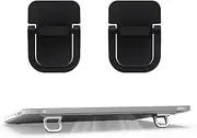 2pcs Keyboard Stands, Mini Laptop Stand for Desk, Portable Laptop Stand Compatible with MacBook Air Pro, Dell XPS, Lenovo, HP More. (Black)